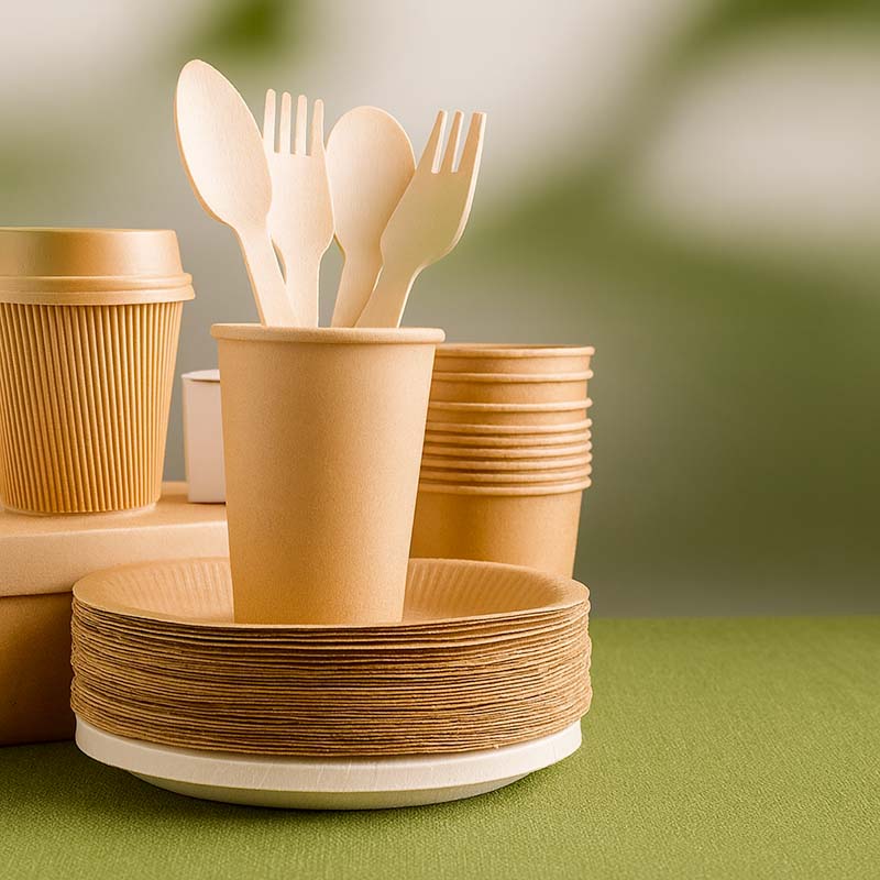Vaisselle 100% biodégradable​